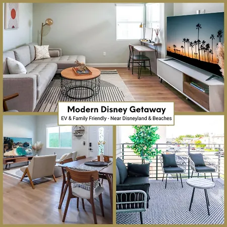 New Luxe Villa W 3Br & 2 Living Rooms Near Disneyland And Beach - Ev Friendly Midway City Exterior photo