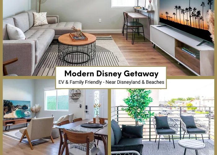 New Luxe Villa W 3Br & 2 Living Rooms Near Disneyland And Beach - Ev Friendly